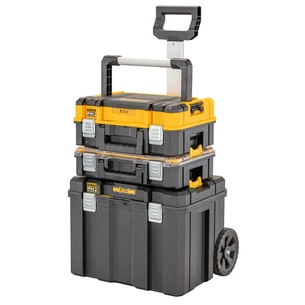 Ящик для інструментів DeWALT комплект TSTAK 2.0 ящик+органайзер+ящик-візок (DWST83411-1) зображення 1
