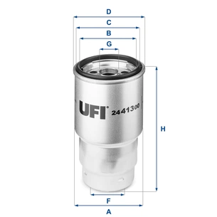 Фільтр паливний UFI 24.413.00 зображення 1