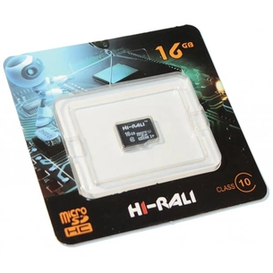 Карта пам'яті Hi-Rali 16GB microSDHC class 10 UHS-I (HI-16GBSD10U1-00) зображення 1