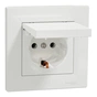 Розетка Schneider Electric ASFORA з кришкою, біла (EPH3100121) - уменьшенное изображение 2