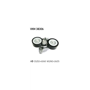 Ролик натягувача ременя SKF VKM 38306 зображення 1