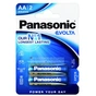 Батарейка Panasonic AA LR06 Evolta * 2 (LR6EGE/2BP) - зменшене зображення 1