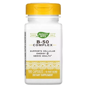 Вітамін Nature's Way Комплекс вітамінів B, B-50 Complex, 100 капсул (NWY-40511) зображення 1