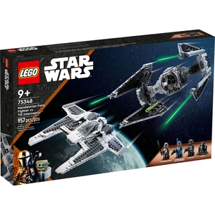 Конструктор LEGO Star Wars Мандалорський винищувач проти Перехоплювача TIE 957 деталей (75348) зображення 1