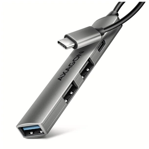 Концентратор AXAGON USB-C to 1xUSB-A 5Gbps + 2xUSB-A 480Mbps + 1xUSB-C 480Mbps 0.12m aluminum (HUE-STC) зображення 1