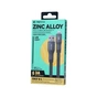 Дата кабель USB 2.0 AM to Lightning 1.2m 3A zinc alloy braided Remax (6954851262404) - уменьшенное изображение 2