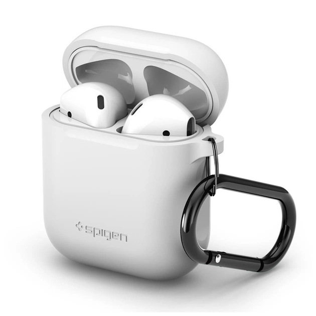 Чохол для навушників Spigen для AirPods Silicone White (066CS24809) - зображення 1