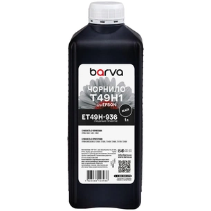 Чорнило Barva Epson T49H 1л, Pigm, Black (ET49H-936) зображення 1