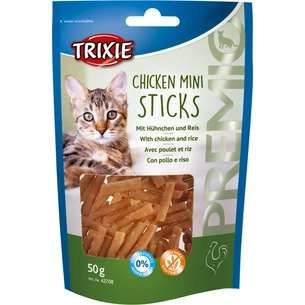 Ласощі для котів Trixie Premio Mini Sticks курка/рис 50 г (4011905427089) зображення 1