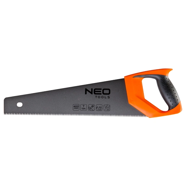 Ножівка Neo Tools по дереву, 400 мм, 7TPI, PTFE (41-011) - изображение 1