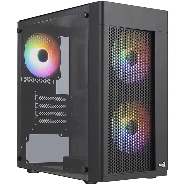 Корпус AeroCool Hexform-G-BK-v2 (ACCX-PV38004.11) Black 600W - зображення 1