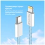 Дата кабель USB-C to Lightning 1.0m 27W blue ColorWay (CW-CBPDCL061-BL) - preview 9
