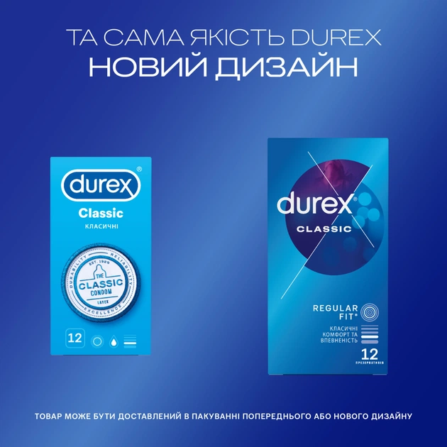 Презервативи Durex Classic латексні з силіконовою змазкою (класичні) 12 шт. (5010232954243) - picture 4