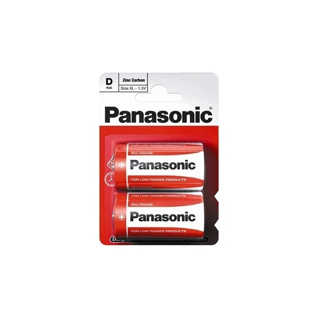 Батарейка Panasonic D R20 RED ZINK * 2 (R20REL/2BPR) - зображення 1