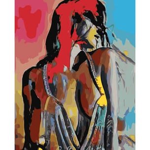 Картина по номерам Strateg Акварельна дівчина 40х50 см (SY6212) зображення 1