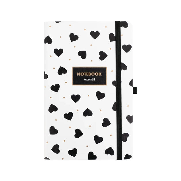 Книга записная Axent Partner Black&White, 125х195 мм 96 листов клетка (8621-10-A) - изображение 1