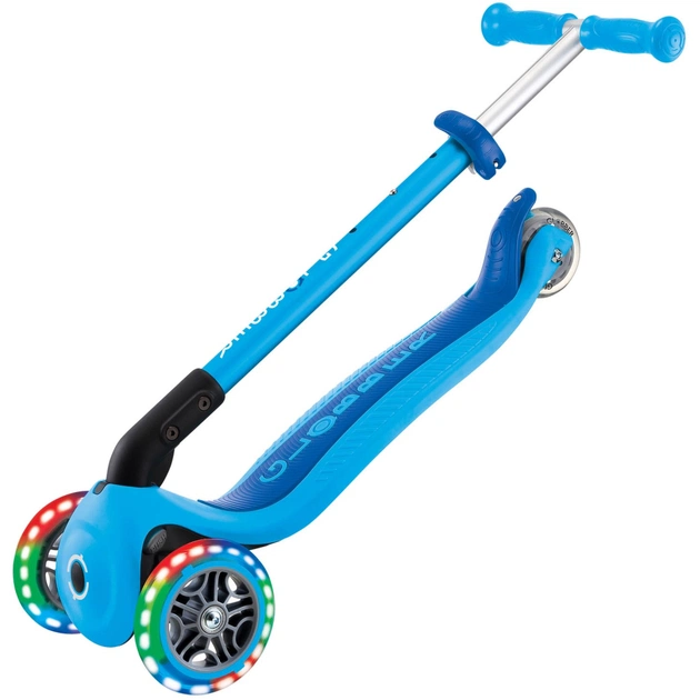 Самокат Globber серії Primo Foldable Lights блакитний Колеса з підсвічуванням (432-101-3) - зображення 12