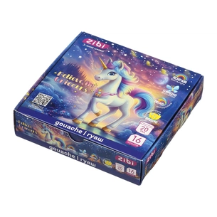 Гуашеві фарби ZiBi KIDS Line -2 UNICORN 16 кольорів х 20 мл (ZB.6627) зображення 1