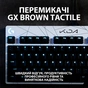Клавіатура Logitech G Pro GX K/DA Brown Tactile Switch Black-White (920-010077) - зменшене зображення 7