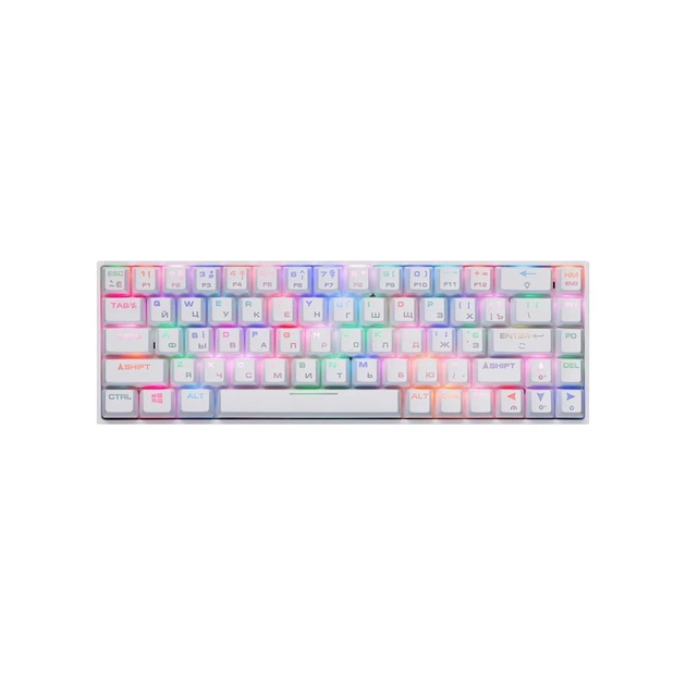 Клавіатура 2E GAMING KG370 RGB 68key Gateron Brown Switch USB White (2E-KG370UWT-BR) - зображення 1