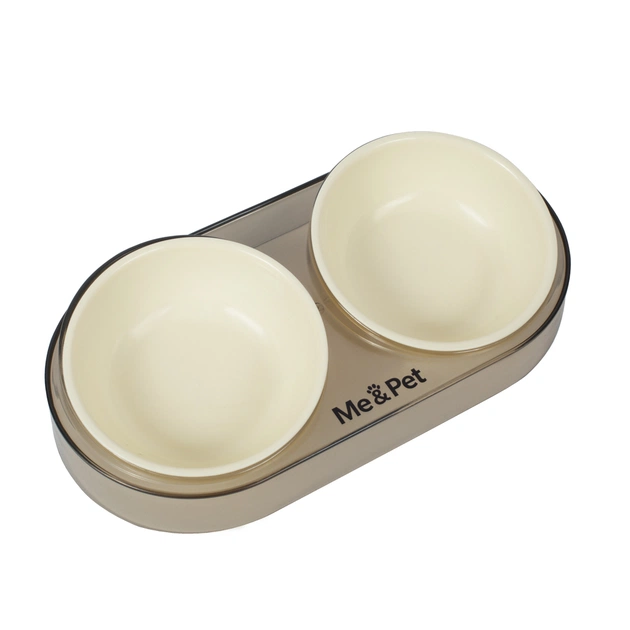 Посуд для котів Me&Pet Миска подвійна біла (NMP28-1) - picture 3