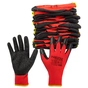 Захисні рукавиці Neo Tools комплект 12шт, поліестер з латексним покриттям, р.10, червоно-чорний (97-645-10) - уменьшенное изображение 7