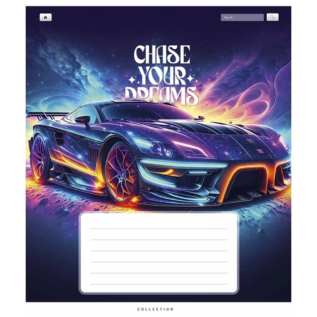 Зошит Школярик Chase your dreams 18 аркушів клітинка (018-3510K) - зображення 1
