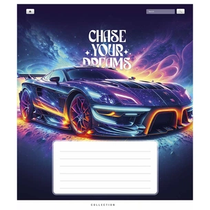 Зошит Школярик Chase your dreams 18 аркушів клітинка (018-3510K) зображення 1
