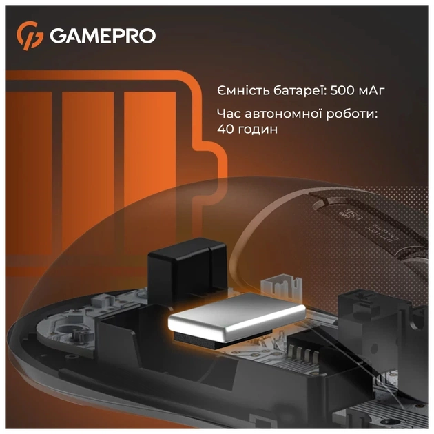 Мишка GamePro Genesis Ranker Wireless/Bluetooth/USB Black (GM012B) - picture 4