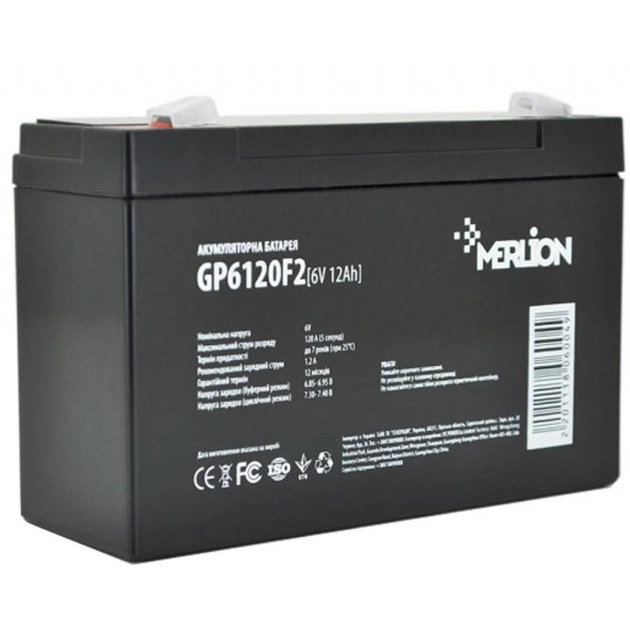 Батарея к ИБП Merlion 6V-12Ah (GP612F2) - изображение 1