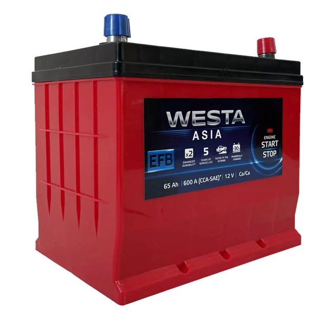 Акумулятор автомобільний Westa 6CT-65 АзЕ ASIA EFB (WAE650) - зображення 1