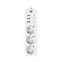 Сетевой фильтр питания LogicPower LP-X3 PREMIUM, 4m white (19526) - уменьшенное изображение 2