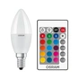 Лампочка Osram LED В40 4.5W 470Lm 2700К+RGB E14 пульт ДУ (4058075430853) - зменшене зображення 2