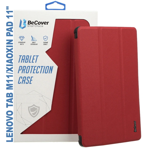 Чохол до планшета BeCover Smart Case Lenovo Tab M11 (2024) TB-TB330FU/Xiaoxin Pad 11 (2024) 11" Red Wine (710458) - зображення 1