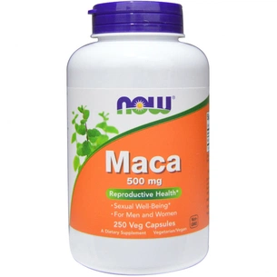 Травы Now Foods Перуанская Мака, Maca, 500 мг, 250 вегетарианских капсул (NOW-04762) изображение 1