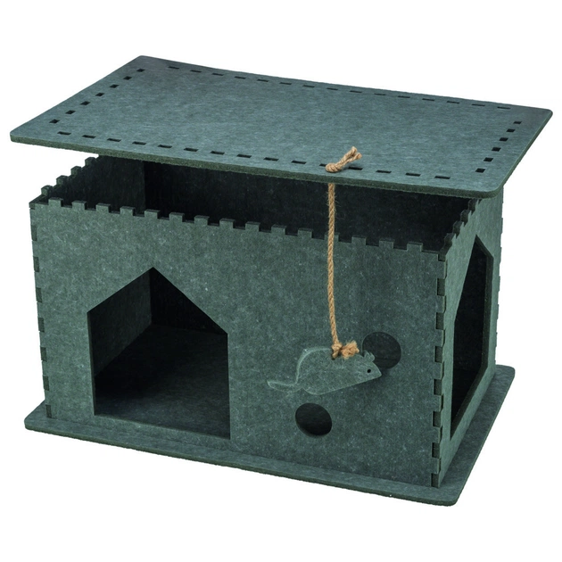 Домик для животных Trixie Lene фетр 54х30х35 см серый (4057589362711) - изображение 10