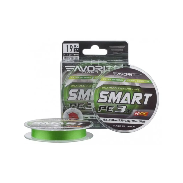 Шнур Favorite Smart PE 3x 150м 0.8/0.153mm 15lb/6.8kg Light Green (1693.10.67) - зображення 1