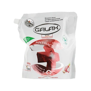 Рідке мило Galax антибактеріальне Фрукт дракона і макадамія дой-пак 1500 г (4260637721723) зображення 1