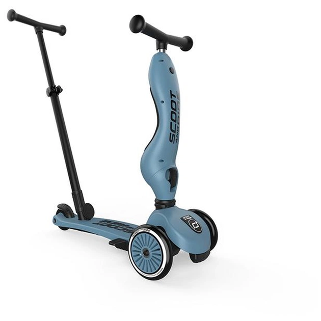 Самокат Scoot&Ride Highwaykick-1 Push and Go сіро-синій (SR-240527-STEEL) - изображение 9