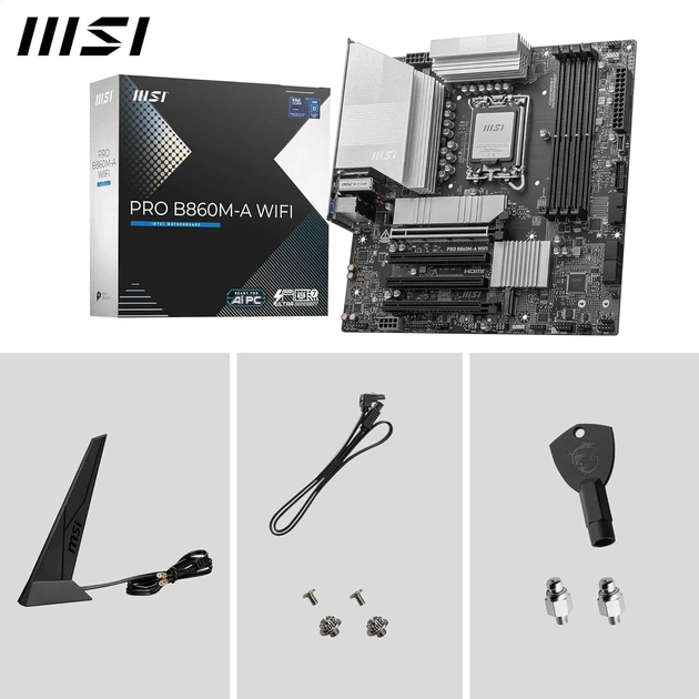Материнська плата MSI Pro B860M-A WiFi Socket 1851 - зображення 4