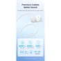 Навушники Vention Echo Lite 3.5mm In-Ear Wired White (GBAWAV) - зменшене зображення 9