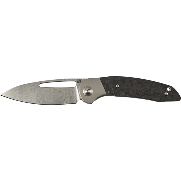 Ніж Artisan Tylos S35VN Titanium and Marbled CF (1854G-MCF) - зображення 1