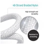 Дата кабель USB 2.0 AM to USB-C 2.0m 3A zinc alloy braided white ColorWay (CW-CBUC099-WT) - уменьшенное изображение 7