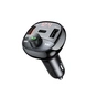 Автомобільний зарядний пристрій + FM ресівер Remax Lodi Series 2xUSB + Type-C 54.5W Black (RCC331) - зменшене зображення 1