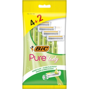 Бритва Bic Pure 3 Lady 4+2 шт. (3086126727370) зображення 1