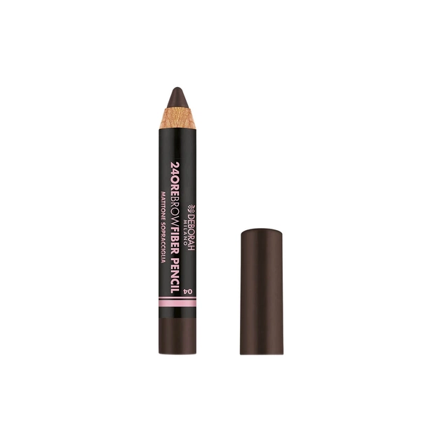 Олівець для брів Deborah 24ORE Brow Fiber Pencil 04 - Brunette (8009518167757) - picture 1