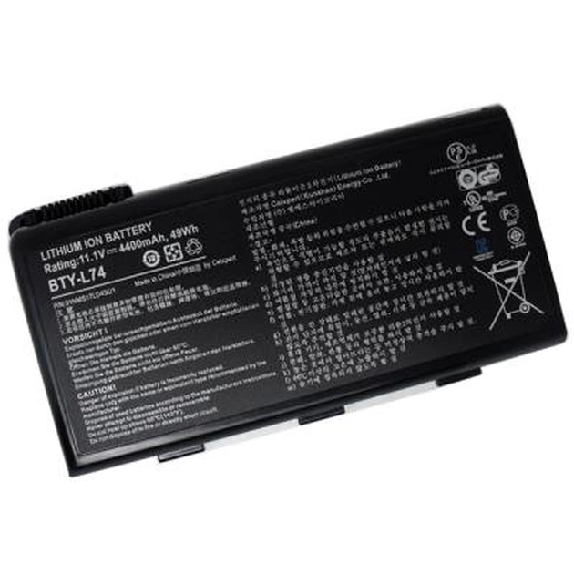 Акумулятор до ноутбука PowerPlant MSI A6200 (BTY-L74, MSYL74LH) 11.1V 5200mAh (NB00000134) - изображение 1