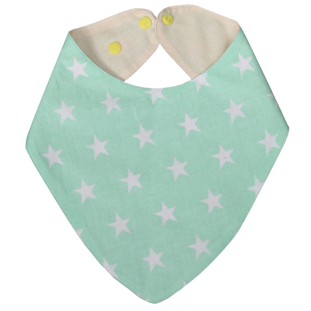 Слинявчик Еко Пупс Eco Cotton бандана 21x30 (ментол, зірочки) (BEC-011) - picture 5