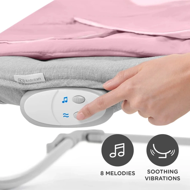 Крісло-гойдалка Kinderkraft шезлонг Felio 2 Peony Rose (5902533921096) - picture 7