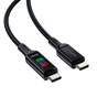Дата кабель USB-C to USB-C 1.2m 100W with display C7-03 Acefast (6974316282778) - уменьшенное изображение 2